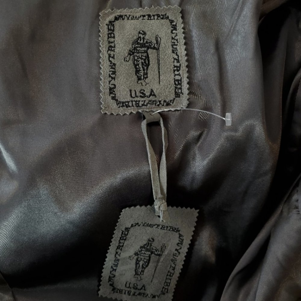Real Suede Open Front Waterfall Jacket - Picture 4 of 5